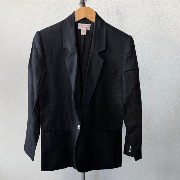 Vintage Brooks Brothers Irish Linen Blazer Womens Size 6